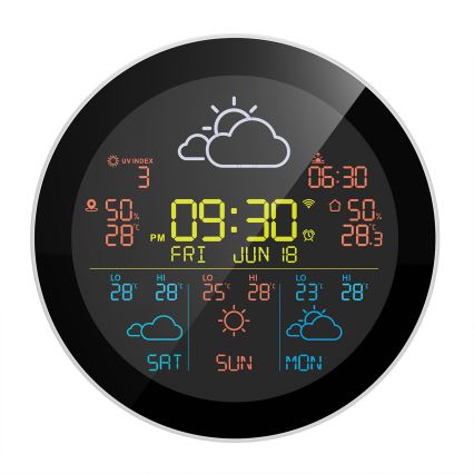 TESLA Electronics Device - Okos időjárás-állomás érzékelővel, 400 mAh akkumulátorral, Tuya Wi-Fi, IP44