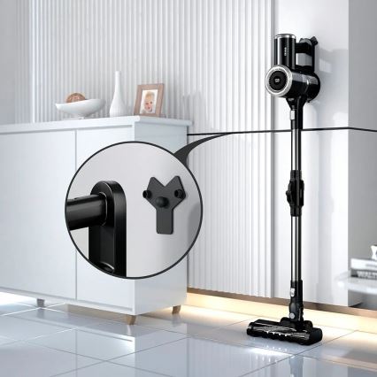 TESLA Electronics PureStar - Flexibilis vezeték nélküli pálcaporszívó 2in1 150W/2200 mAh fekete