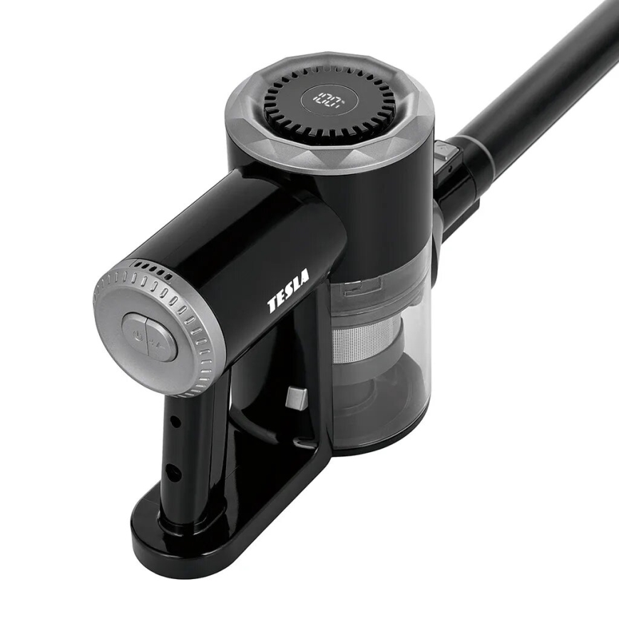 TESLA Electronics PureStar - Flexibilis vezeték nélküli pálcaporszívó 2in1 150W/2200 mAh fekete