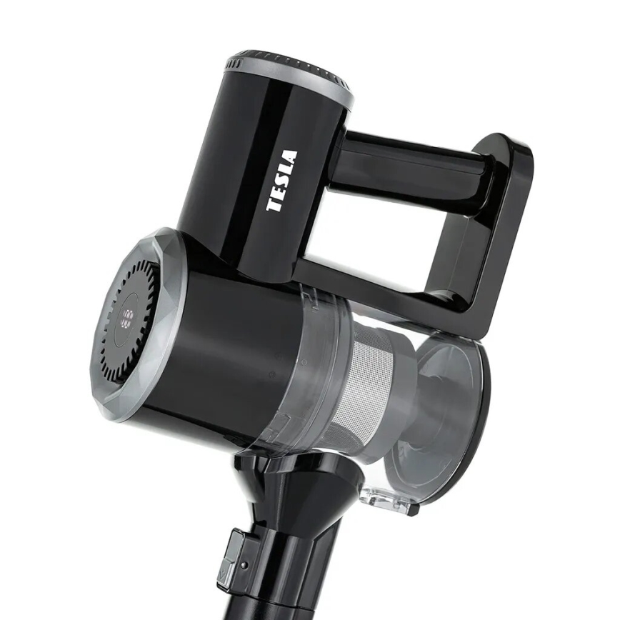 TESLA Electronics PureStar - Flexibilis vezeték nélküli pálcaporszívó 2in1 150W/2200 mAh fekete