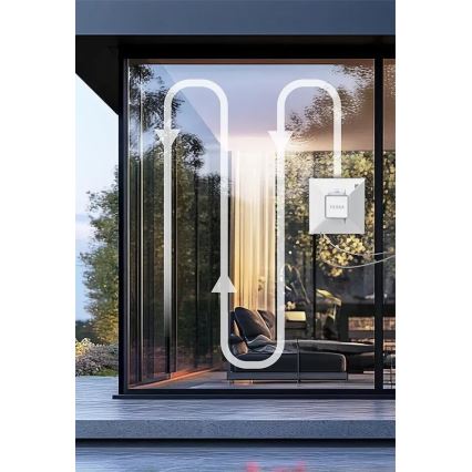 TESLA Electronics RoboStar - Intelligens ablakpucoló vízpermetezéssel 72W/230V/650 mAh Wi-Fi + távirányító