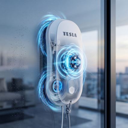 TESLA Electronics RoboStar - Ablaktisztító vízpermetezéssel 72W/230V/500 mAh + távirányító