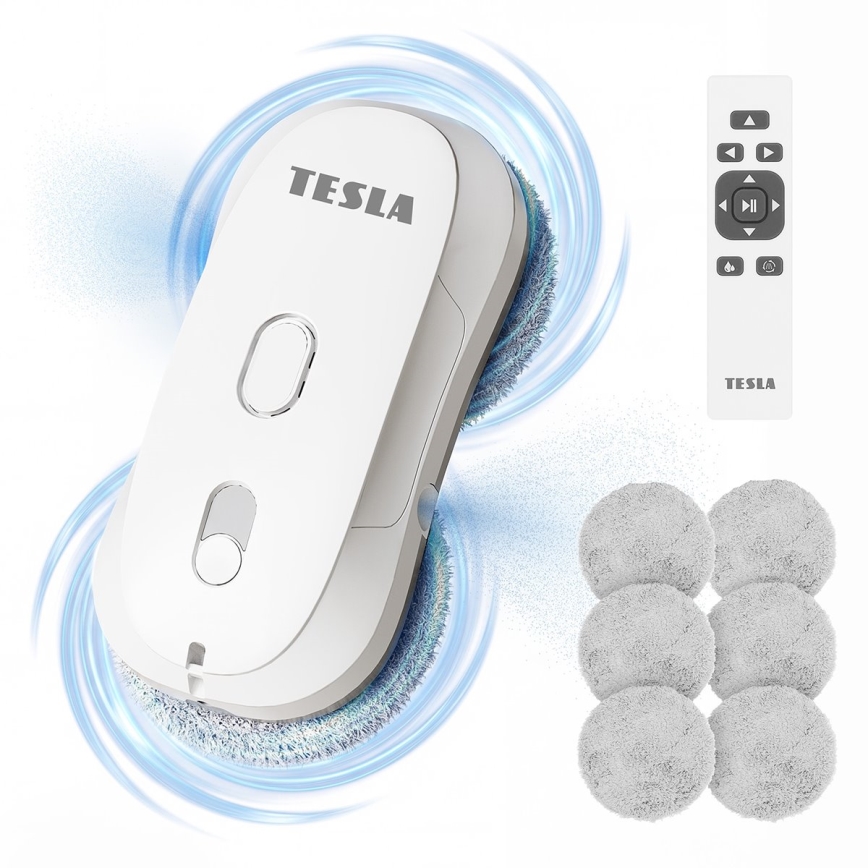 TESLA Electronics RoboStar - Ablaktisztító vízpermetezéssel 72W/230V/500 mAh + távirányító