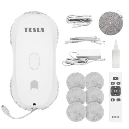 TESLA Electronics RoboStar - Ablaktisztító vízpermetezéssel 72W/230V/500 mAh + távirányító