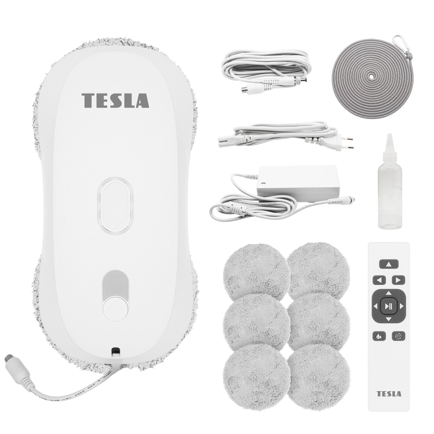 TESLA Electronics RoboStar - Ablaktisztító vízpermetezéssel 72W/230V/500 mAh + távirányító