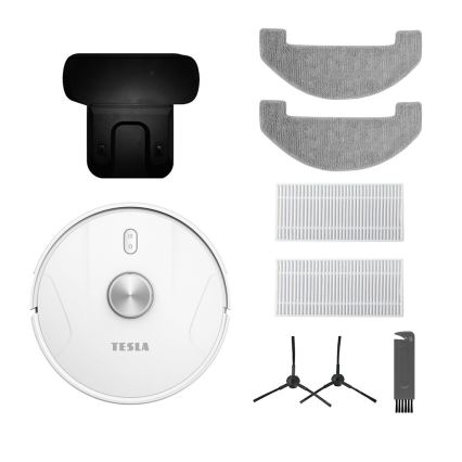TESLA Electronics RoboStar - Intelligens robotporszívó 2in1 2600 mAh Wi-Fi fehér
