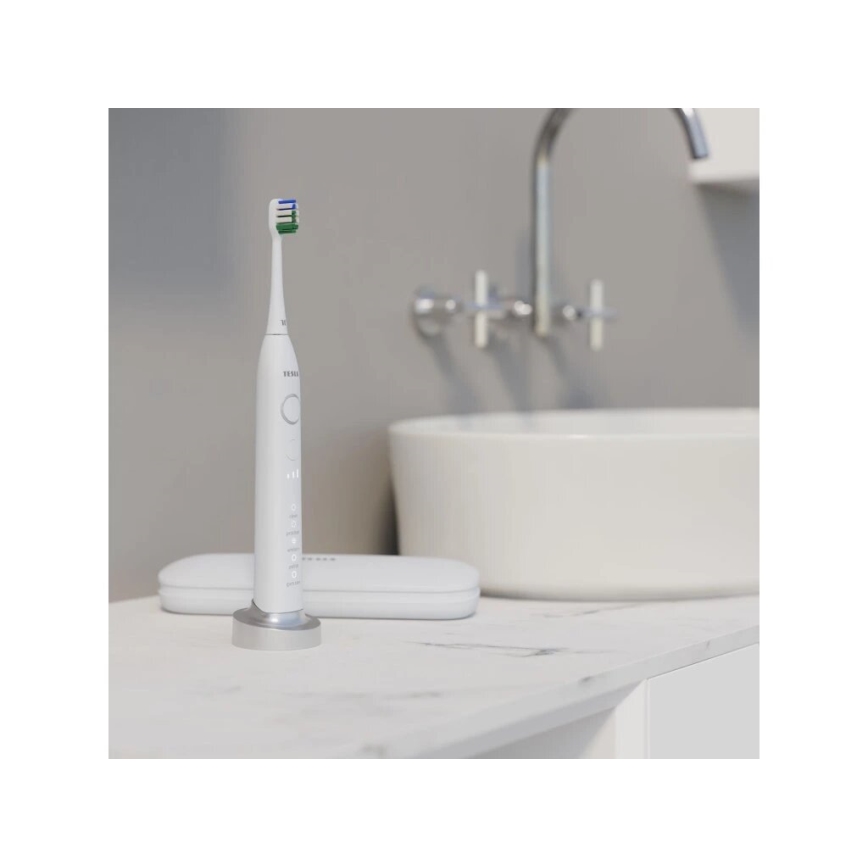TESLA Smart - 4 db cserefej szett a TS400 szónikus fogkeféhez, fehér