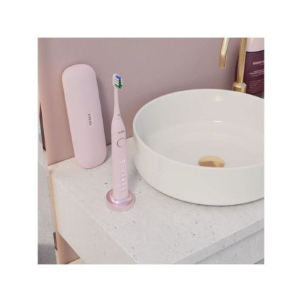 TESLA Smart - 4 db cserefej szett a TS400 szónikus fogkeféhez, rózsaszín