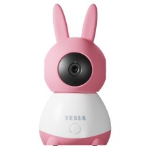 TESLA Smart - Intelligens kamera 360 Baby Full HD 1080p 5V Wi-Fi rózsaszín