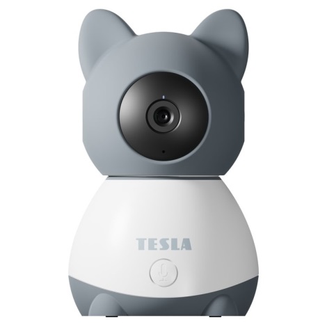 TESLA Smart - Intelligens kamera 360 Baby Full HD 1080p 5V Wi-Fi szürke