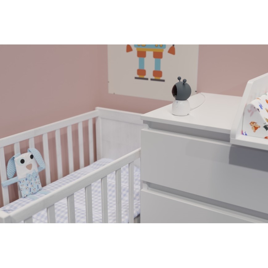 TESLA Smart - Intelligens kamera Baby 1080p 5V Wi-Fi szürke