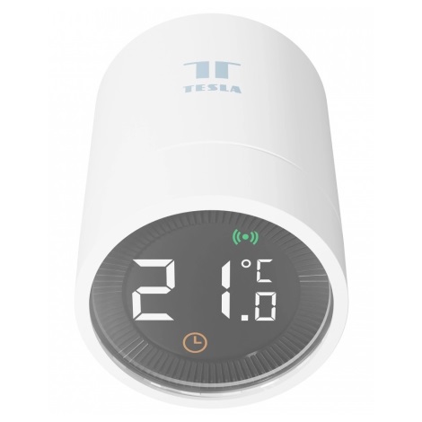 TESLA Smart - Intelligens vezeték nélküli termosztatikus fej LCD kijelzővel 2xAA