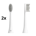 TESLA Smart - KÉSZLET 2x Csere fogkefe fej szónikus fogkeféhez TS200 fehér