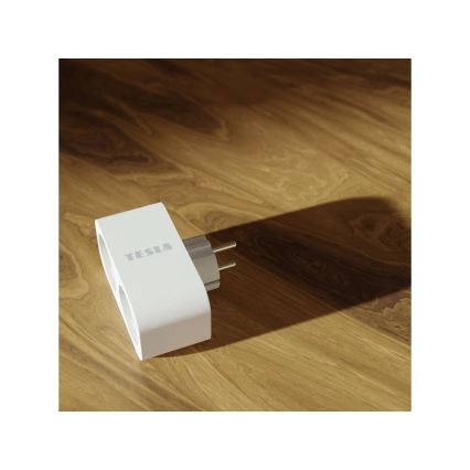 TESLA Smart - Okos elosztóaljzat 2x16A/230V F típus Wi-Fi Tuya