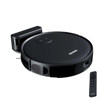 TESLA Smart - Okos robotporszívó 2 az 1-ben 2000 mAh Wi-Fi fekete + távirányító