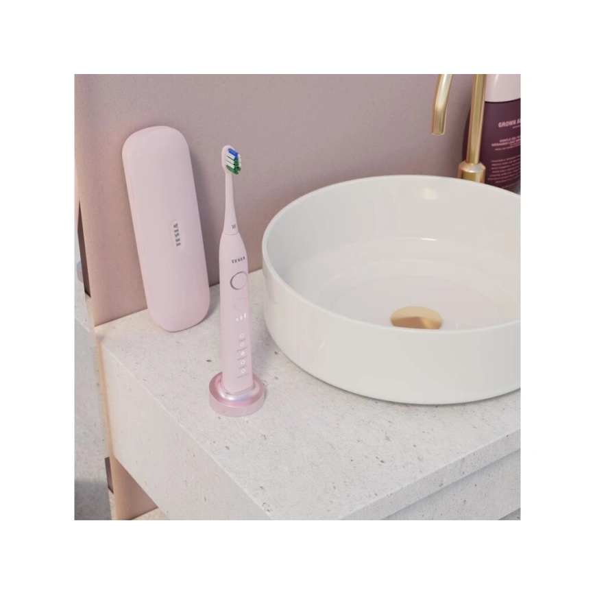 TESLA Smart - Szónikus fogkefe TS400 rózsaszín