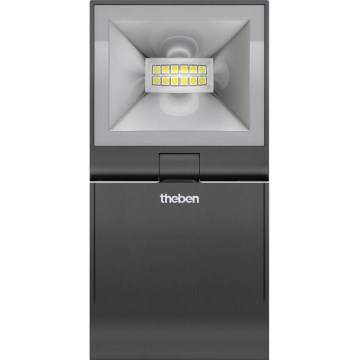 theben - LED fali reflektor LED/10W/230V fekete IP55