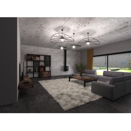 Thoro TH.011 - Csillár zsinóron ESKOLA 1xE27/60W/230V arany