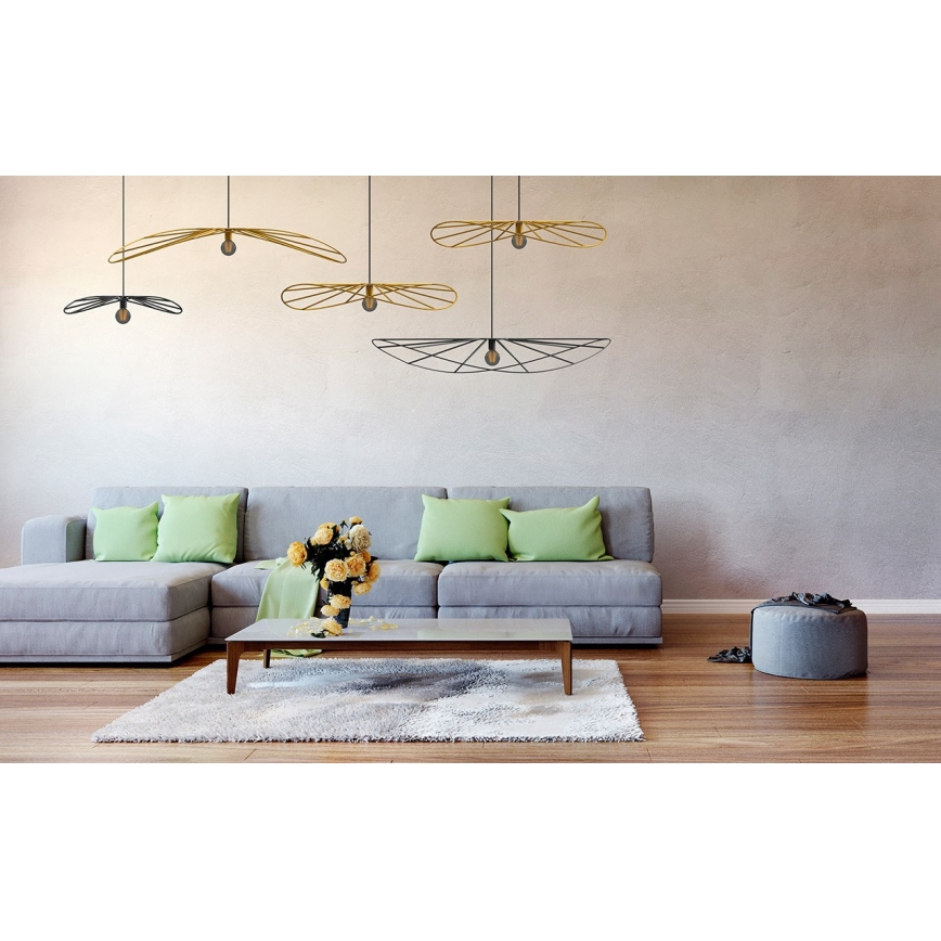 Thoro TH.011 - Csillár zsinóron ESKOLA 1xE27/60W/230V arany