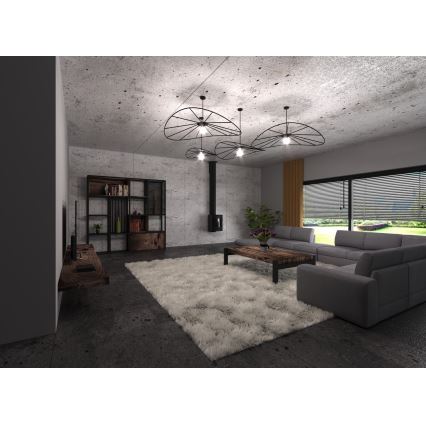 Thoro TH.012 - Csillár zsinóron ESKOLA 1xE27/60W/230V arany