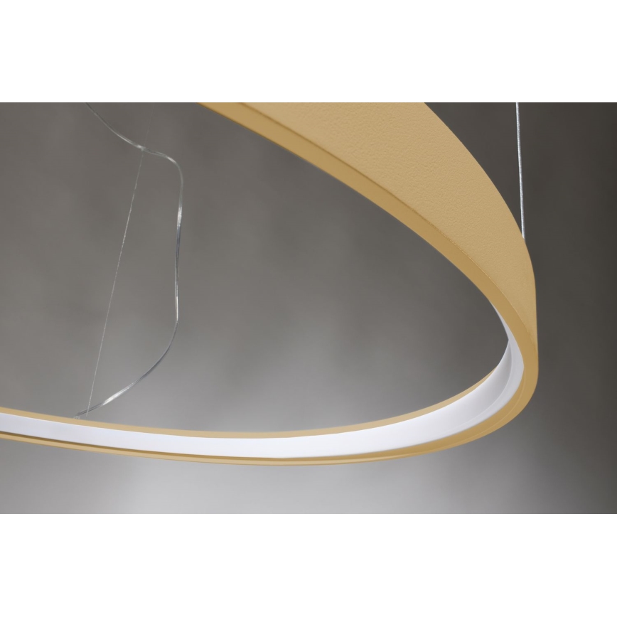 Thoro TH.217 - LED Csillár zsinóron RIO LED/30W/230V CRI 95 4000K átm. 55 cm arany