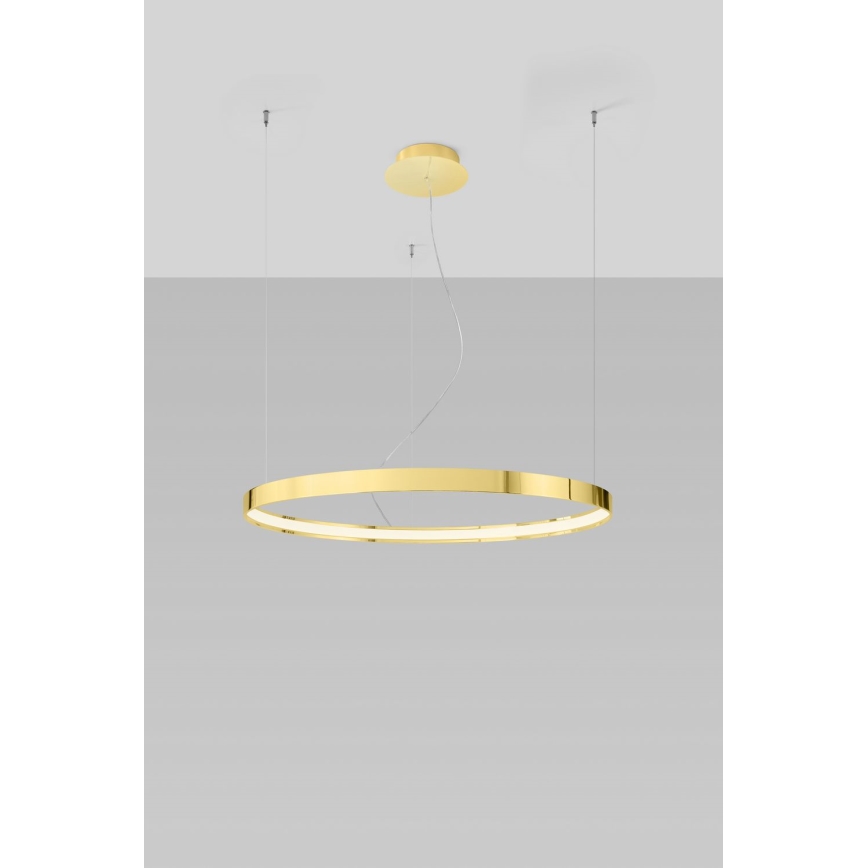 Thoro TH.246 - LED Csillár zsinóron RIO LED/50W/230V CRI 90 3000K átm. 78 cm arany