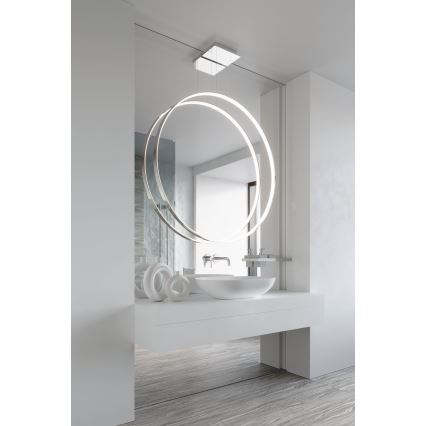 Thoro TH.249 - LED Csillár zsinóron RIO LED/50W/230V CRI 90 4000K átm. 78 cm fényezett króm