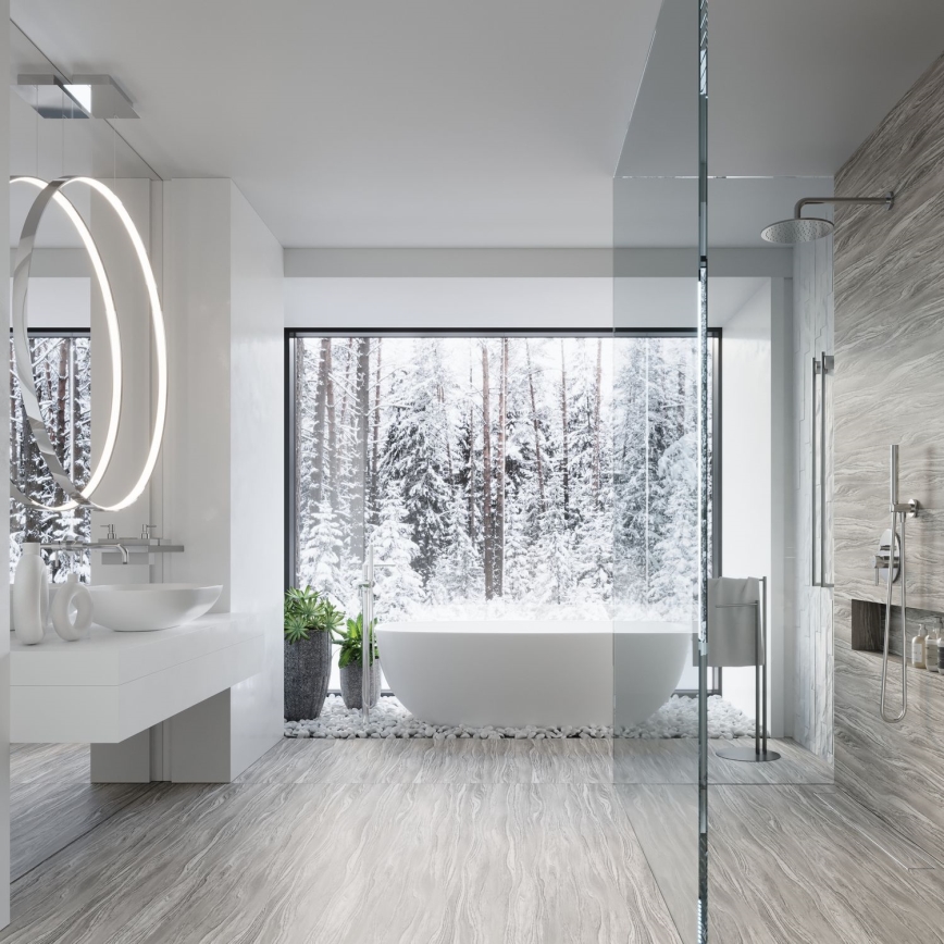 Thoro TH.249 - LED Csillár zsinóron RIO LED/50W/230V CRI 90 4000K átm. 78 cm fényezett króm