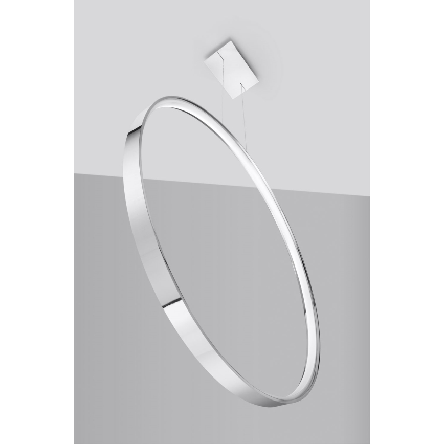 Thoro TH.249 - LED Csillár zsinóron RIO LED/50W/230V CRI 90 4000K átm. 78 cm fényezett króm