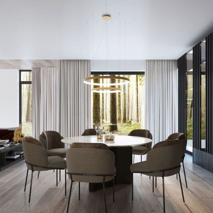 Thoro TH.268 - LED csillár RIO LED/80W/230V CRI 95 4000K arany színű, kábelre szerelhető