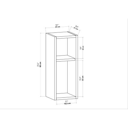 TILMO antracit éjjeliszekrény