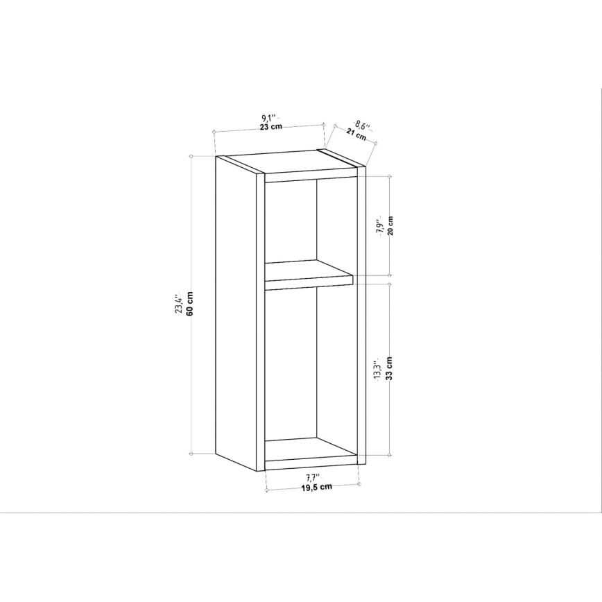 TILMO antracit éjjeliszekrény