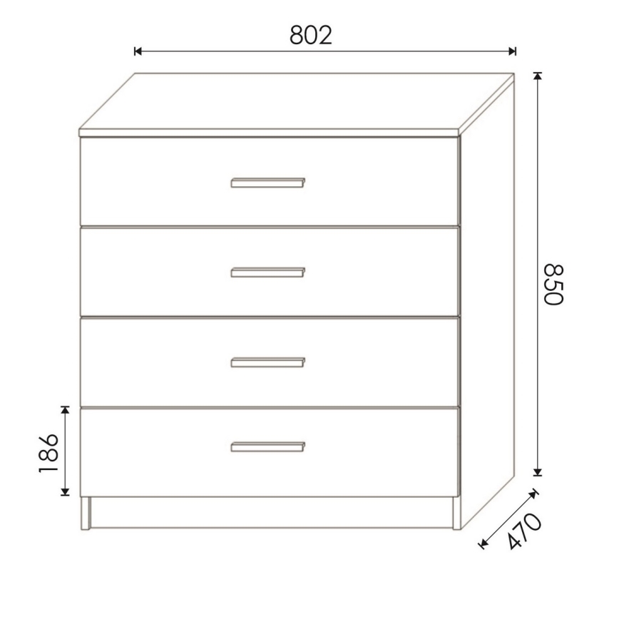 Timon komód wotan tölgyből