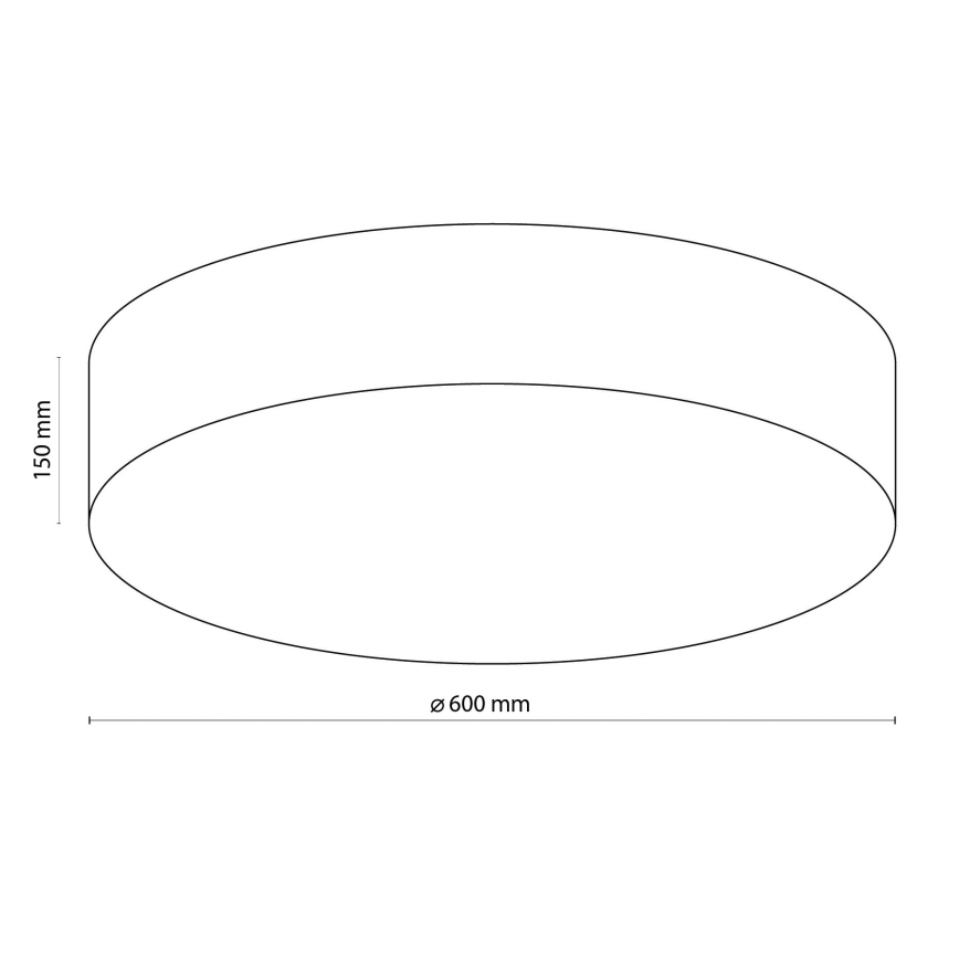 TK Lighting 1584 - Mennyezeti lámpa RONDO 4xE27/15W/230V