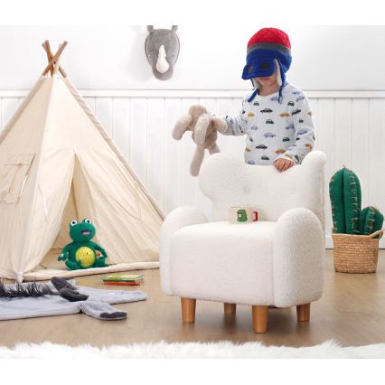 TOBI fehér gyermekfotel