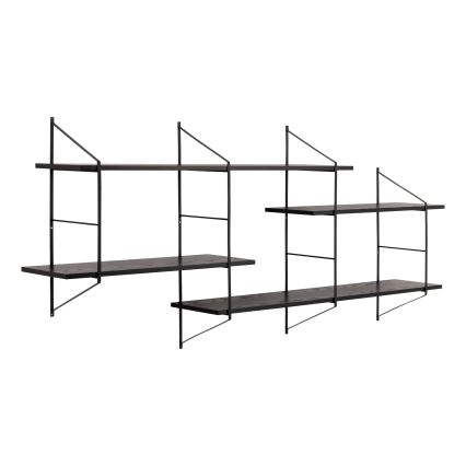 TOCO fali polc 191x79 cm fekete