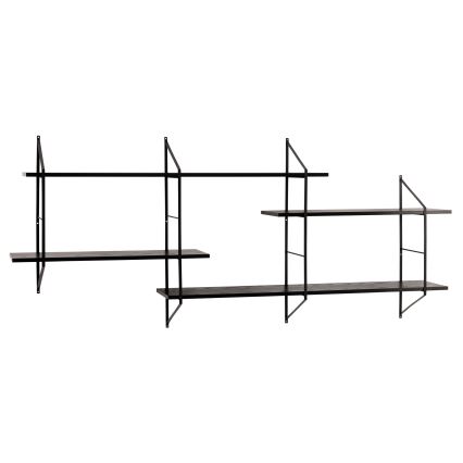 TOCO fali polc 191x79 cm fekete