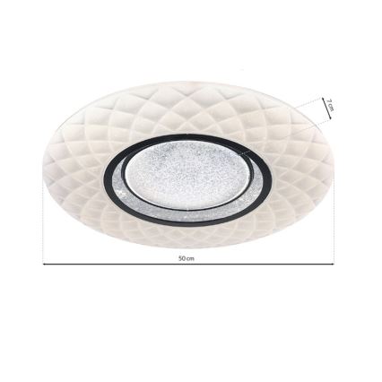 LED Fényerőszabályozható mennyezeti lámpa TOKYO LED/48W/230V + távirányító