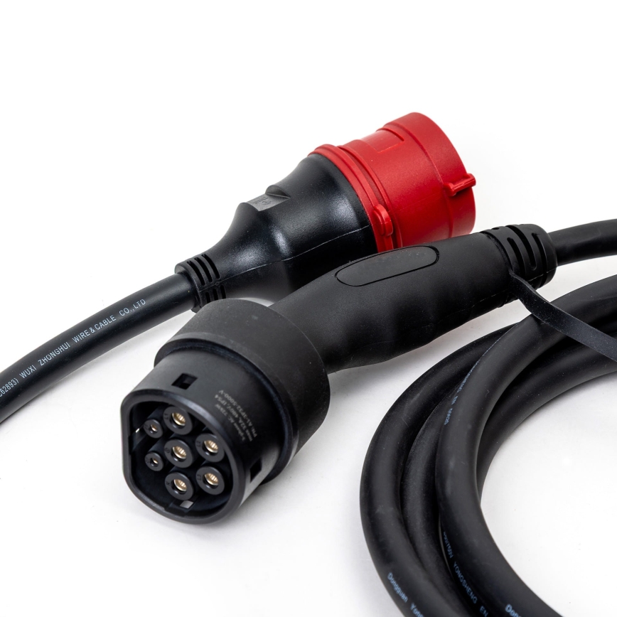 Töltőállomás elektromos autókhoz típus 2 5 m 11kW 16A IP54 Tuya