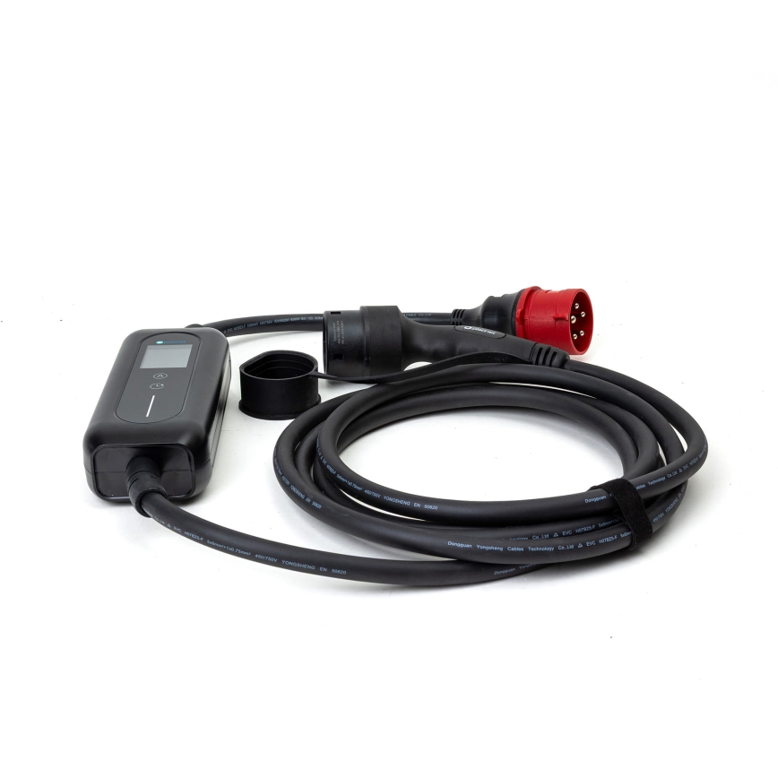 Töltőállomás elektromos autókhoz, típus 2, 5 m, 22 kW, 16 A, IP54, Tuya vezérlés