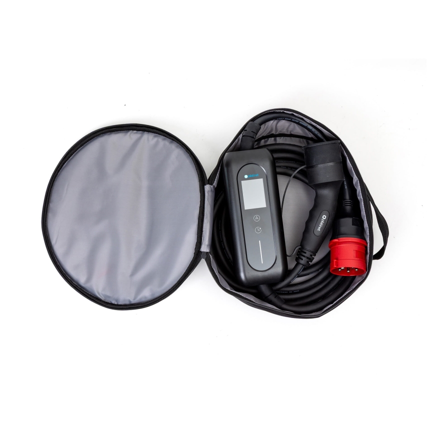 Töltőállomás elektromos autókhoz, típus 2, 5 m, 22 kW, 16 A, IP54, Tuya vezérlés