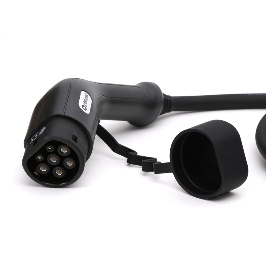 Töltőkábel elektromos autókhoz 2 5m 11kW 16A IP54 fekete