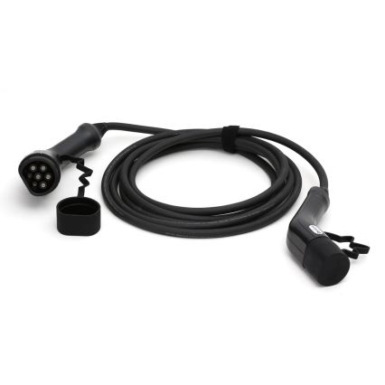 Töltőkábel elektromos autókhoz 2 5m 11kW 16A IP54 fekete