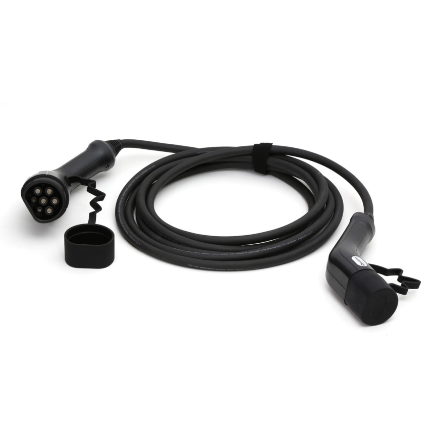 Töltőkábel elektromos autókhoz 2 5m 11kW 16A IP54 fekete
