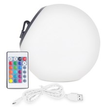 Top Light BALL RGB RC - LED RGB Szabályozható szolár lámpa LED/1,2W/3,7V IP44