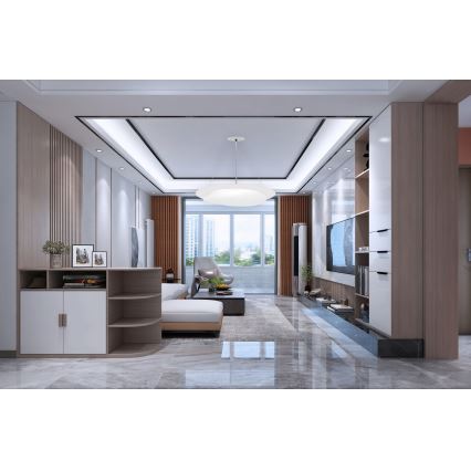 Top Light - LED Dimmelhető csillár zsinóron STONE LED/51W/230V 3000-6500K + távirányítás