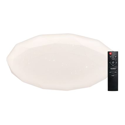 Top Light - LED Fényerőszabályozható fürdőszobai mennyezeti lámpa SPARKLE LED/60W/230V 3000-6500K IP44 átm. 49 cm fehér + távirányító
