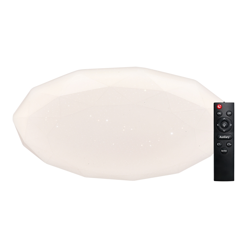 Top Light - LED Fényerőszabályozható fürdőszobai mennyezeti lámpa SPARKLE LED/60W/230V 3000-6500K IP44 átm. 49 cm fehér + távirányító