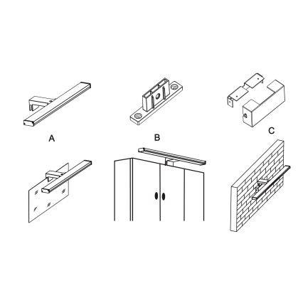 Top Light - LED fürdőszobai tükörvilágítás TEXAS LED/8W/230V 3000/4000/6500K IP44 40 cm matt króm