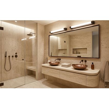 Top Light - LED fürdőszobai tükörvilágítás TURIA LED/8W/230V 3000/4000/6500K IP44 40 cm fekete
